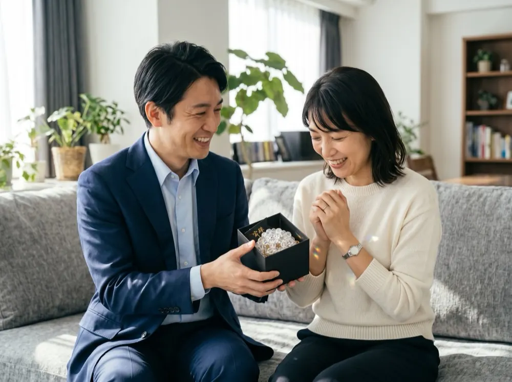 ギフトボックスに入ったフラーレンボール
